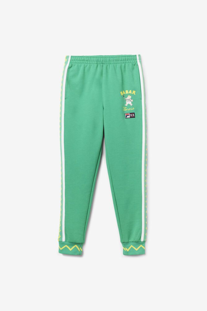 Fila Pants X Rb Babar Evertt Jogger Mens Green - India BNH-158376